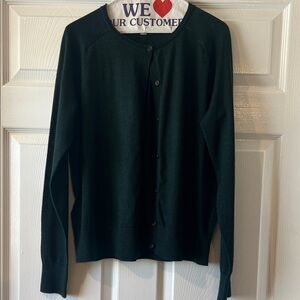 Hunter Green‎ Button-Up Cardigan